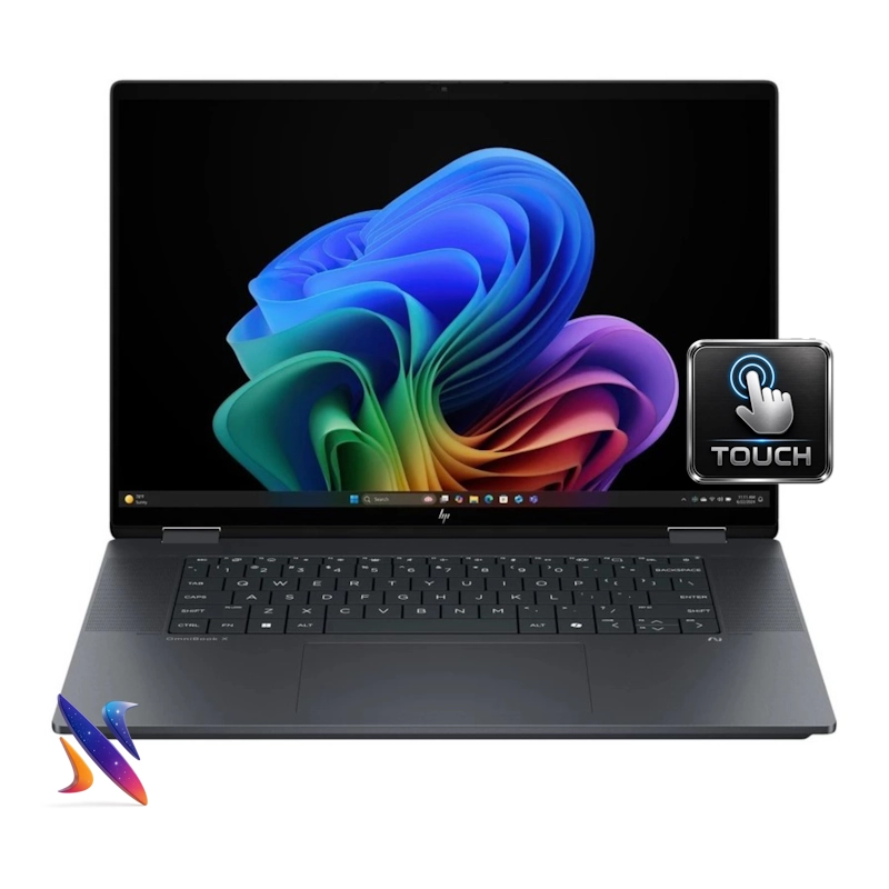 لپ تاپ لمسی 16 اینج اچ پی OmniBook X Flip 16 AS0023DX Core Ultra7-256V 16GB 2TB SSD Intel ARC-140V Graphics Touch 2Kجدید