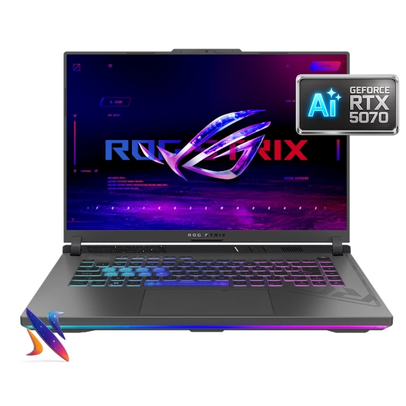 لپ تاپ 16 اینچی گیمینگ ایسوس Asus ROG Strix G614FP Ryzen9-9955HX 12GB 512GB 8G-RTX5070 Nvidia Graphics 240Hz 2.5K + Backجدید
