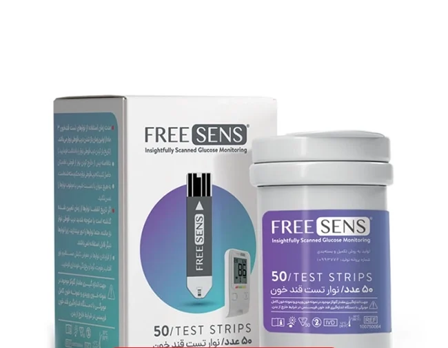 نوار تست قند خون FREESENS بسته 50 عددی