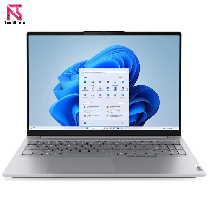 لپ تاپ 16 اینچی لنوو مدل ThinkBook 16 G8 IAL-Core Ultra 7 255H-16GB DDR5 5600MHz-1TB SSD-IPS 60Hz-Backlit-Fingerprint بهجدید