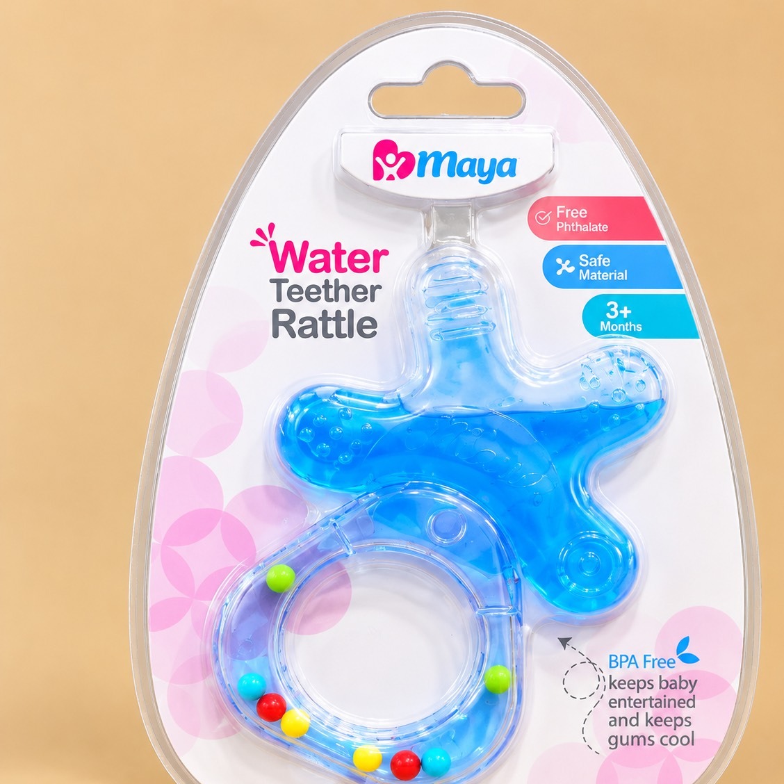 دندانگیر نوزاد Maya مدل Water Teether Rattle جدید