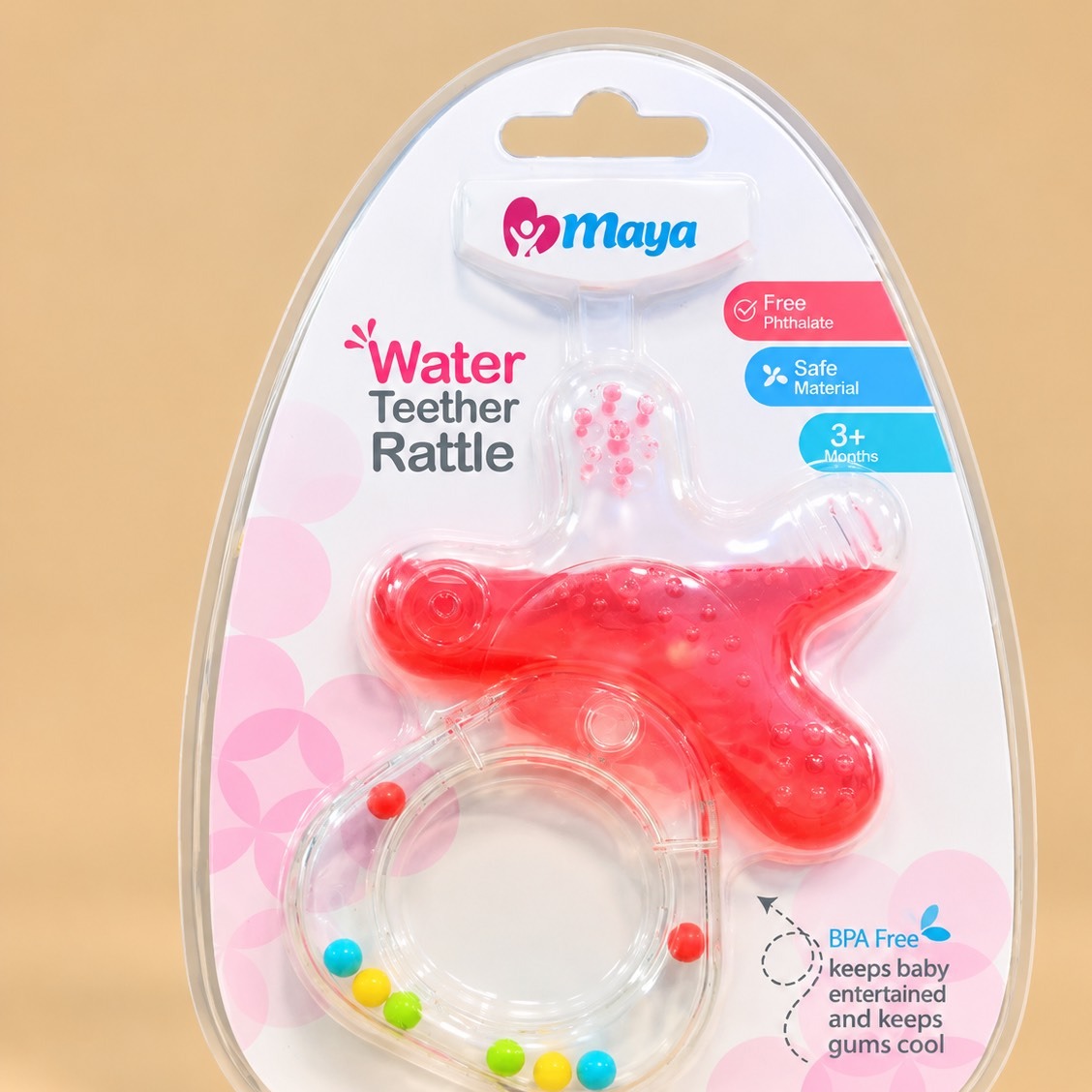 دندانگیر نوزاد Maya مدل Water Teether Rattle جدید