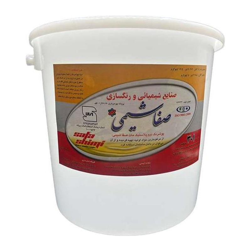 رنگ تمام پلاستیک 4 کیلویی صفا شیمی سفیدجدید
