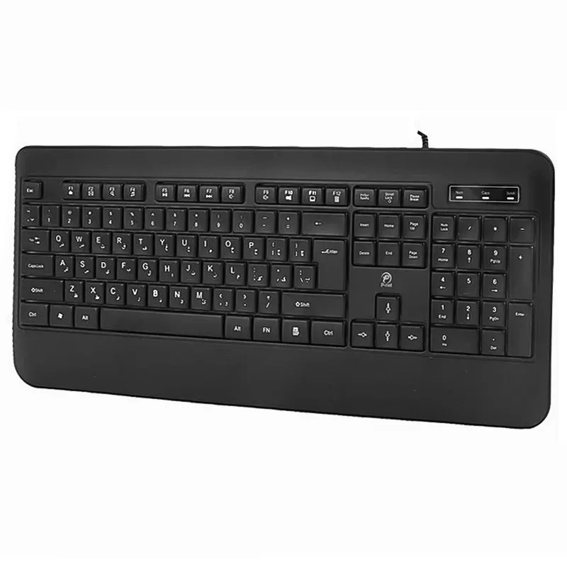 کیبورد گیمینگ باسیم پی نت مدل P-net KB-1400 با نورپردازی RGBجدید