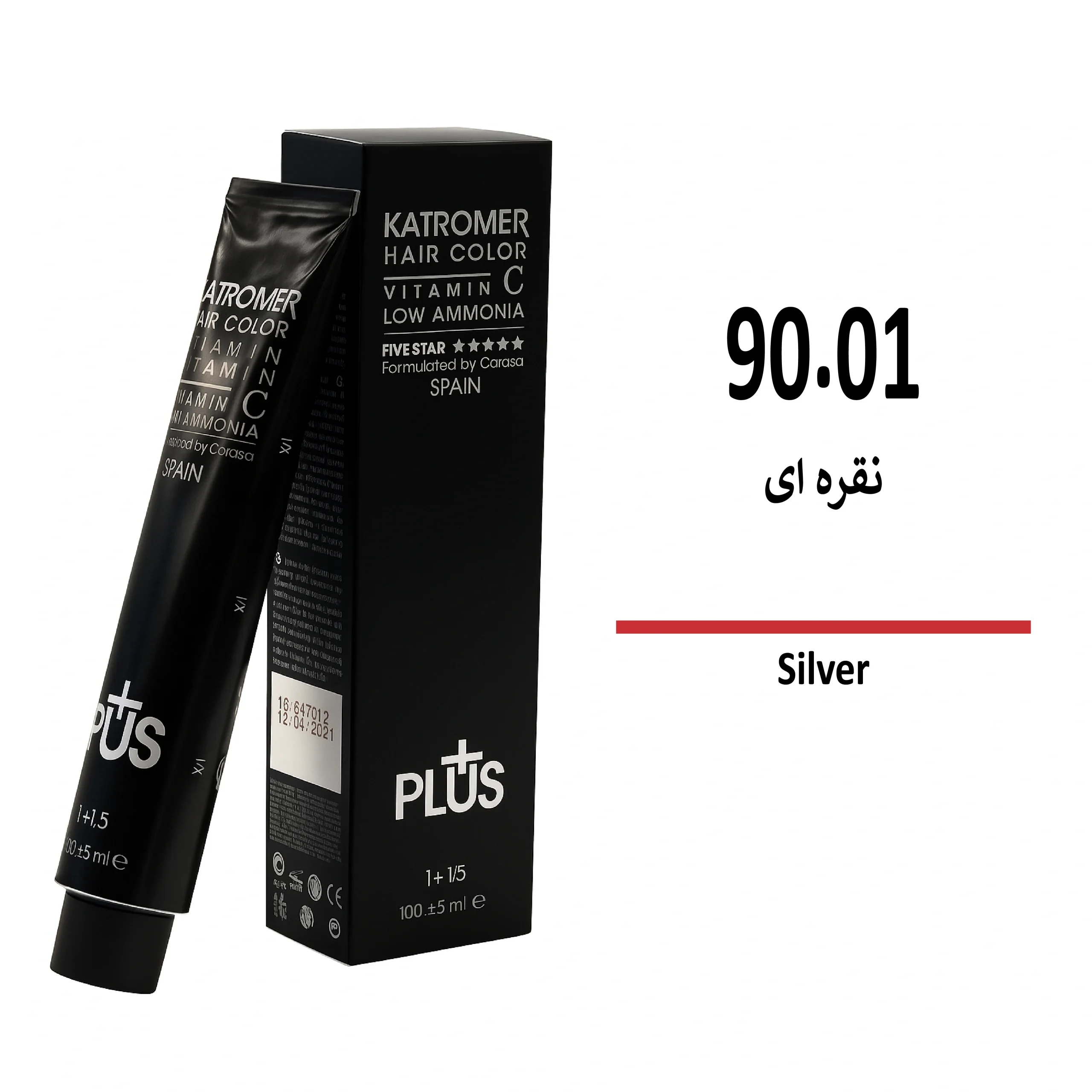 رنگ مو کاترومر نقره ای 90/01