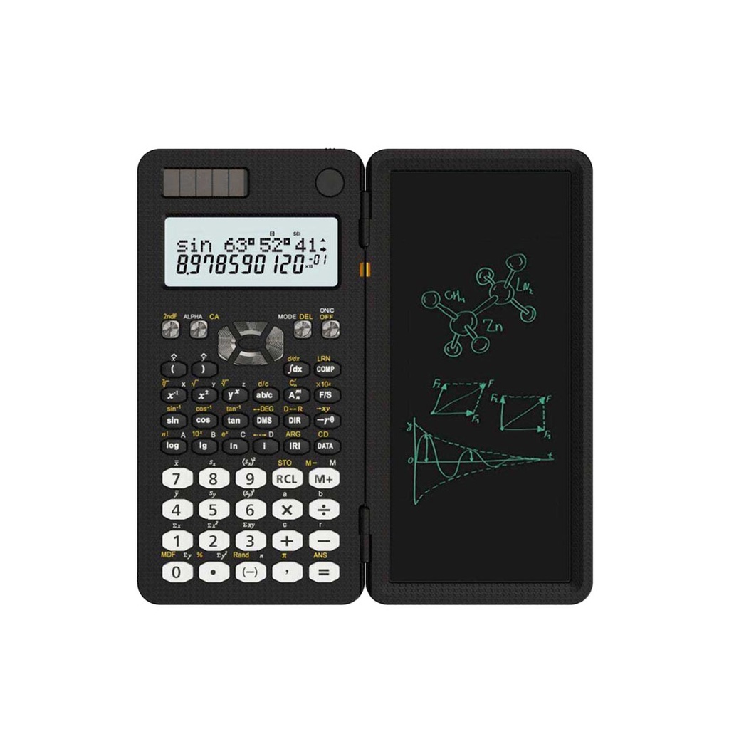 ماشین حساب مهندسی 417 کاره با پد نوشتاری گرین لاین مدل Scientific Calculator & Writing Pad