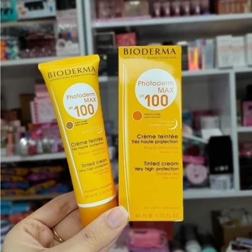 ضدآفتاب رنگی بیودرما 100