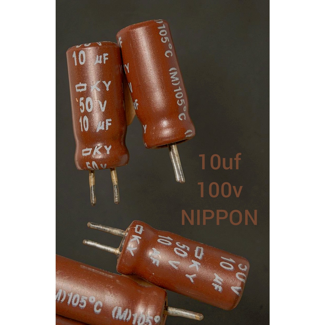 خازن الکترولیتی 10UF/ 50V نیپون اصلیجدید