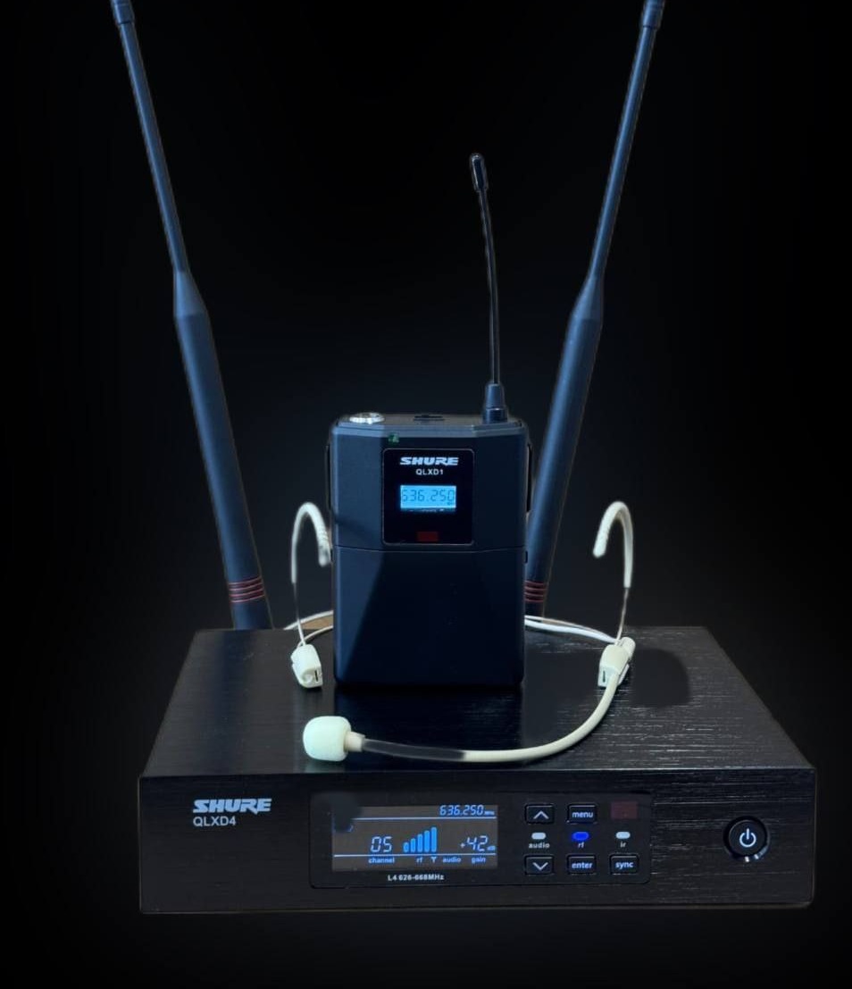 میکروفون بی سیم هدمیک شور SHURE مدل QLXD4