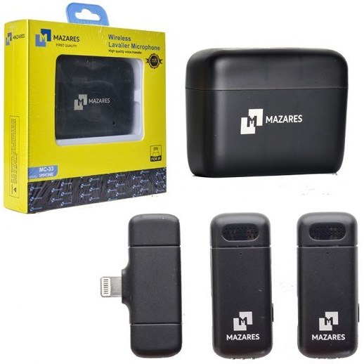 میکروفون یقه ای مازارس MAZARES مدل MC-33 (iPhone)