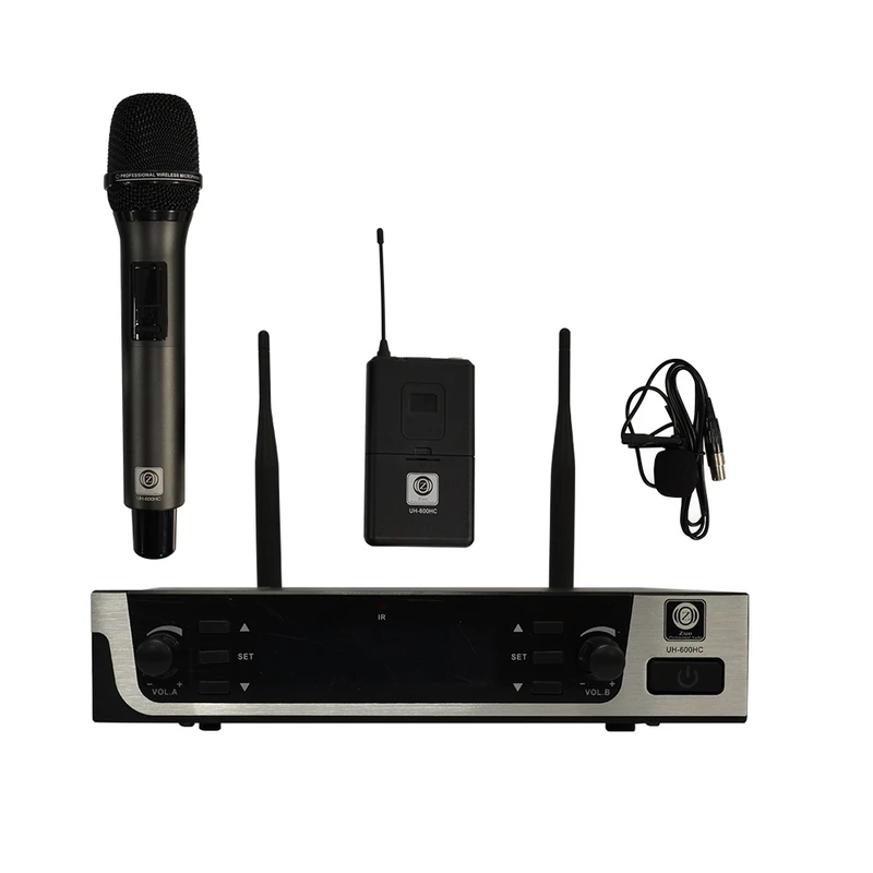میکروفون بی سیم دوکانال دستی/یقه ای زیکو ZICO مدل UH-600HC