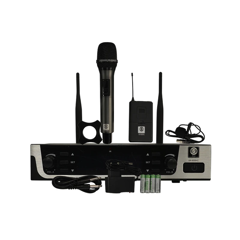 میکروفون بی سیم دوکانال دستی/یقه ای زیکو ZICO مدل UH-600HC