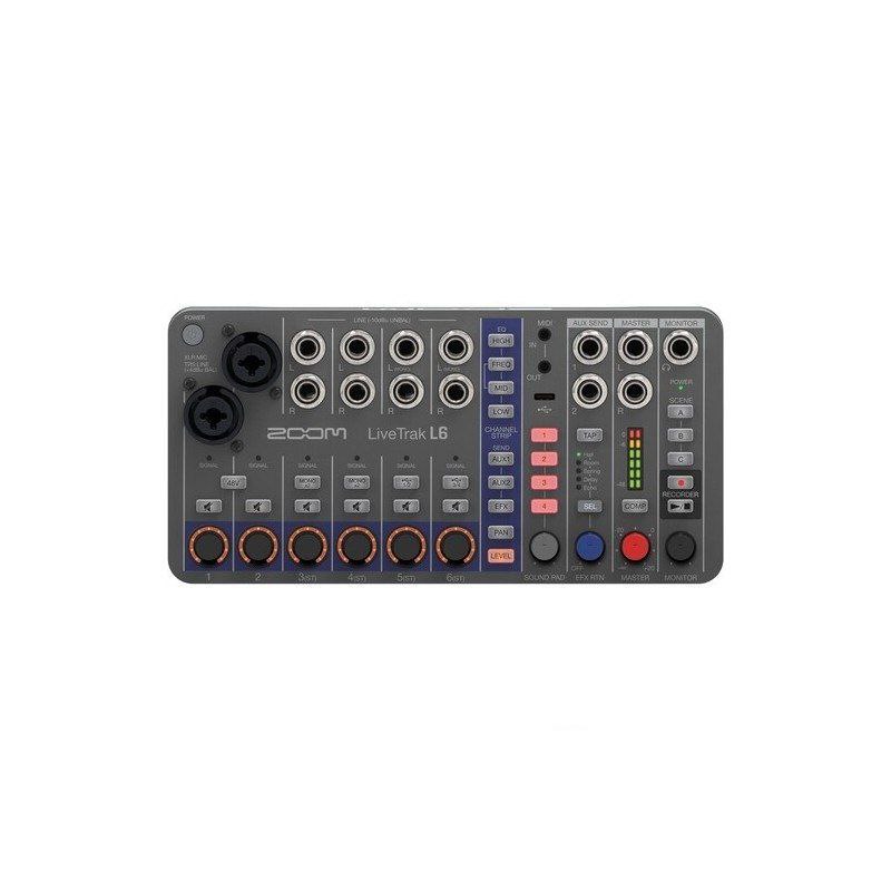 میکسر دیجیتال و رکوردر زوم ZOOM مدل LiveTrak L-6