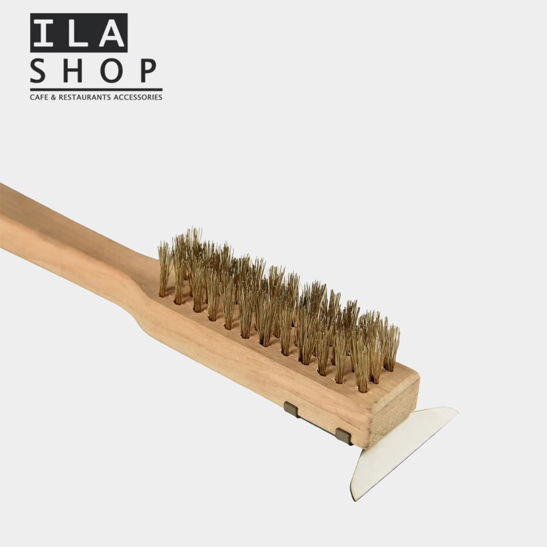 فرچه گریل بلند دسته چوبی یک عددی ایلا