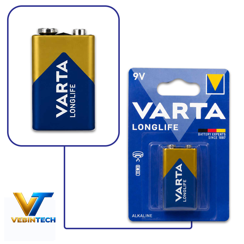 باتری کتابی وارتا 9 ولت VARTA Longlife Power بسته یک عددیجدید