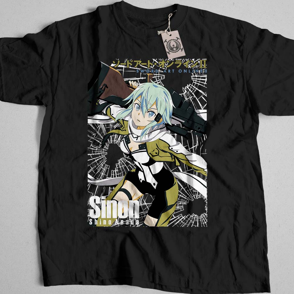 تیشرت Sword Art Online طرح Sinon کد 102