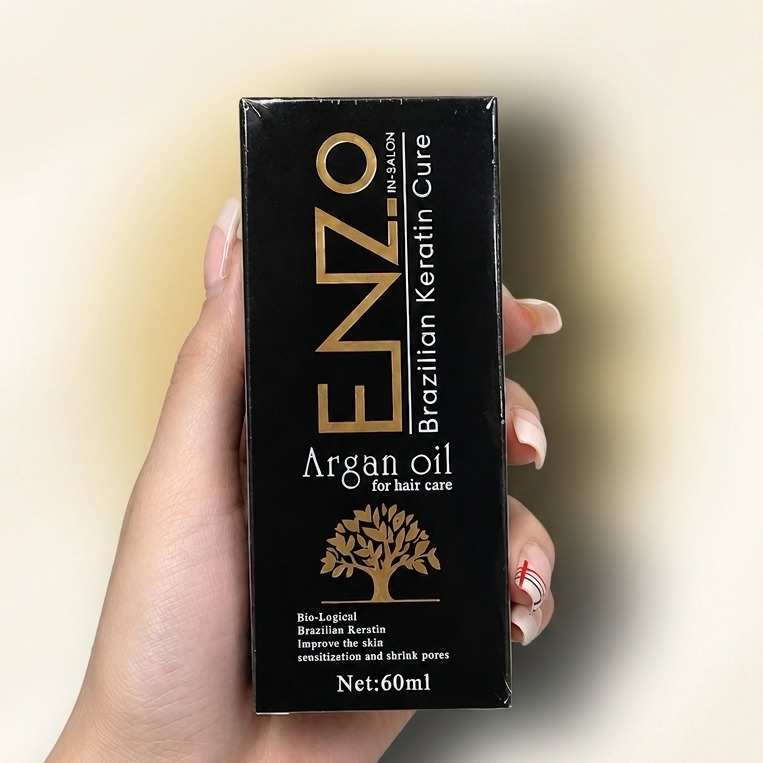 روغن آرگان انزو Enzo مدل Brazilian keratin cure اصلجدید
