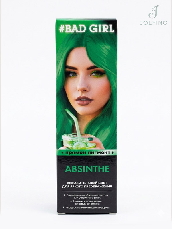 رنگ مو فانتزی سبز بدگرل مدل ابسنث (Absinthe)