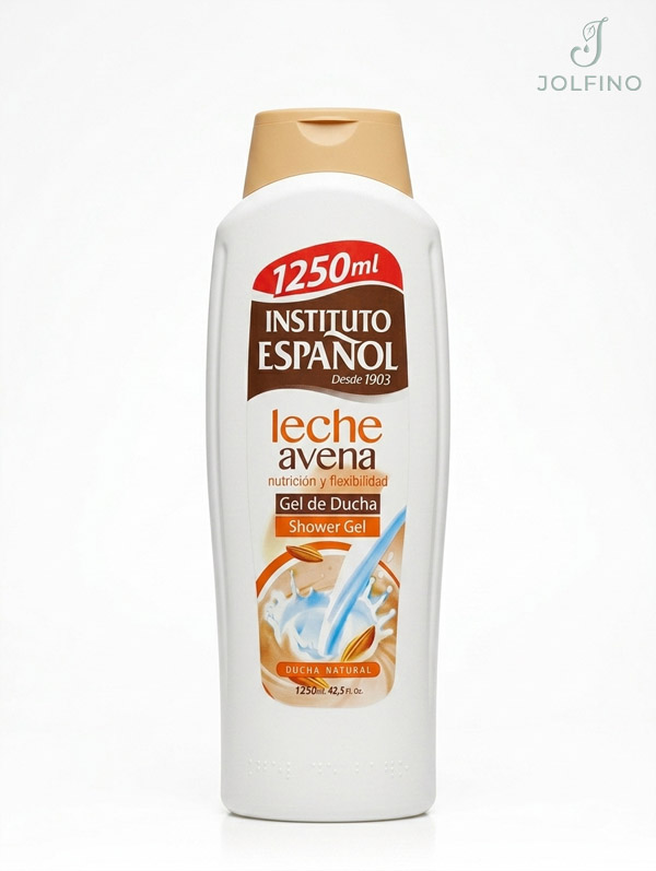 ژل دوش شیر و جو دوسر Instituto Español Leche Avena حجم 1250 میل