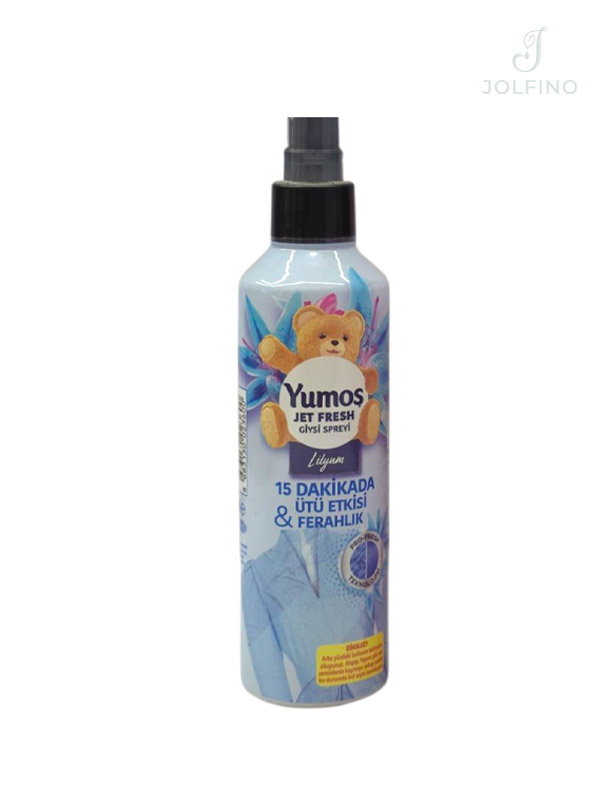 اسپری اتوی فوری و خوشبوکننده لباس یوموش Yumoş Jet Fresh رایحه Lilyum حجم 200 میل
