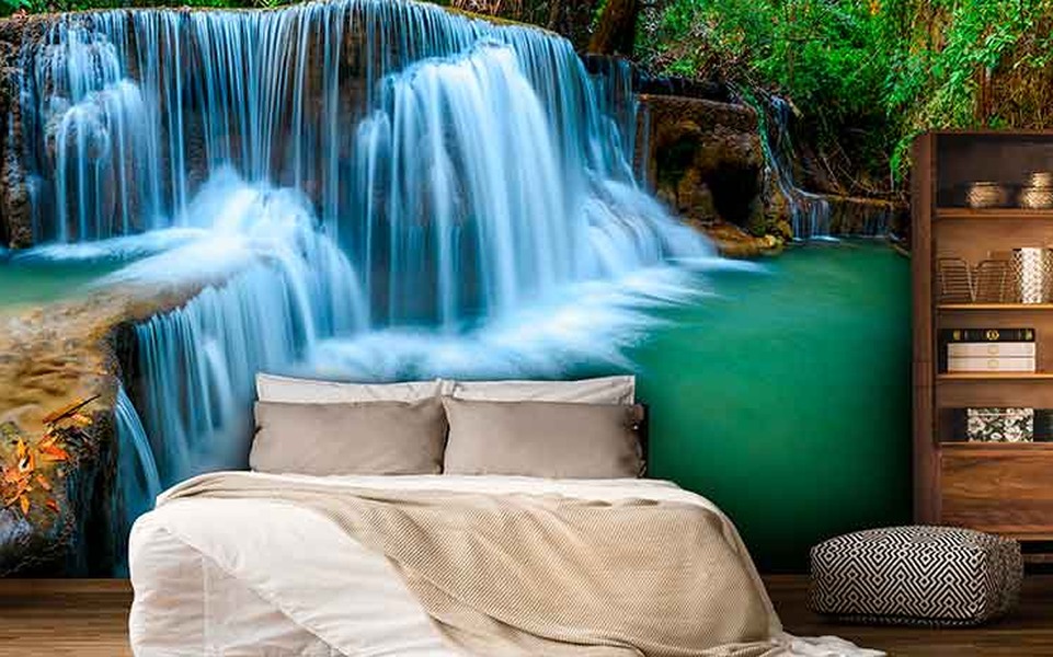 پوستر دیواری آبشار در دل طبیعت کد n-7767 | خرید قسطی