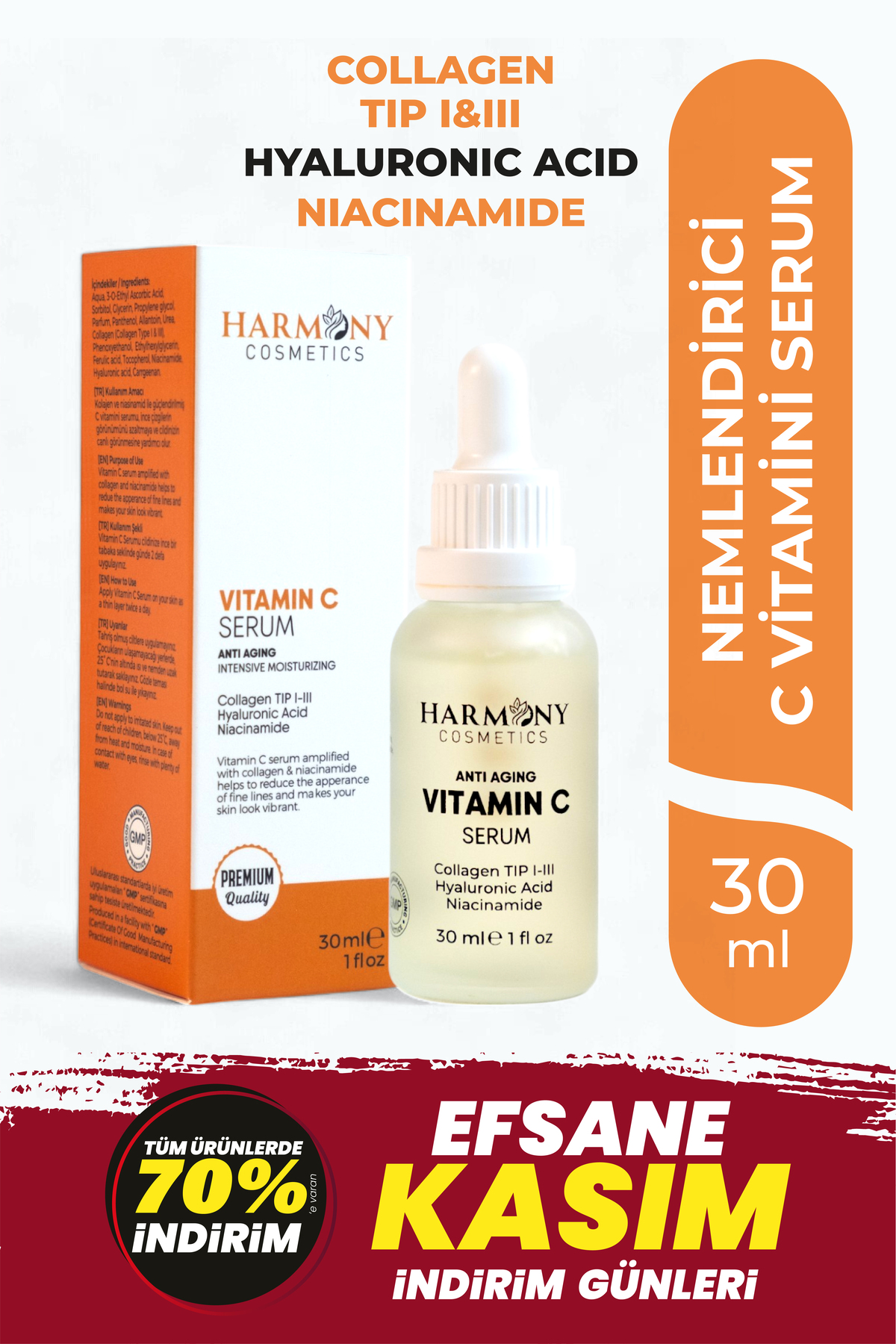 سرم پوست HarmonyCosmetic | VİTAMİN C-001 اورجینالجدید