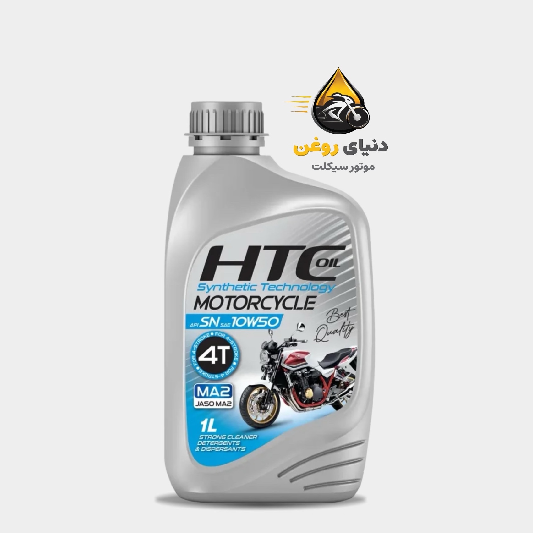 روغن موتورسیکلت htc اچ تی سی مدل 4T SN 10W50 MA2 حجم 1 لیترجدید