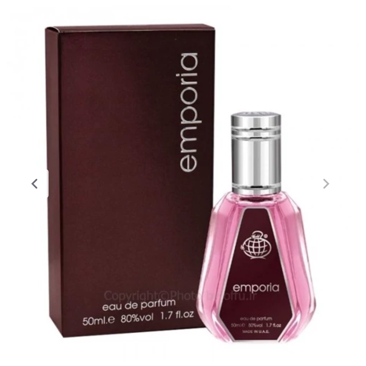 عطر زنانه 50 میل فراگرانس ورد امپوریا Fragrance world Emporia