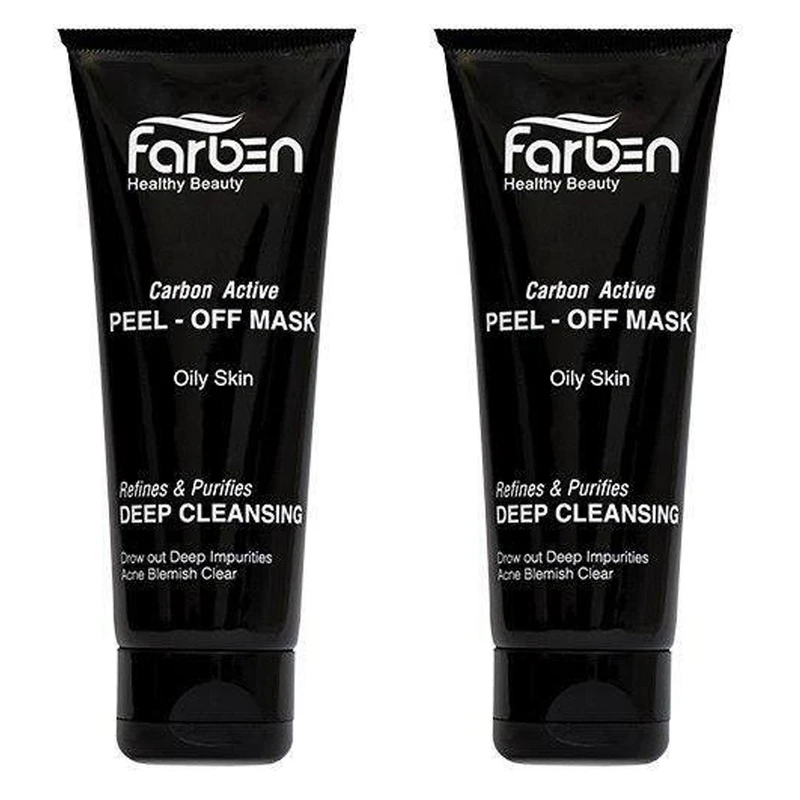 ماسک زغال فاربن مدل Peel-Off حجم 75 میلی لیتر بسته 2 عددی