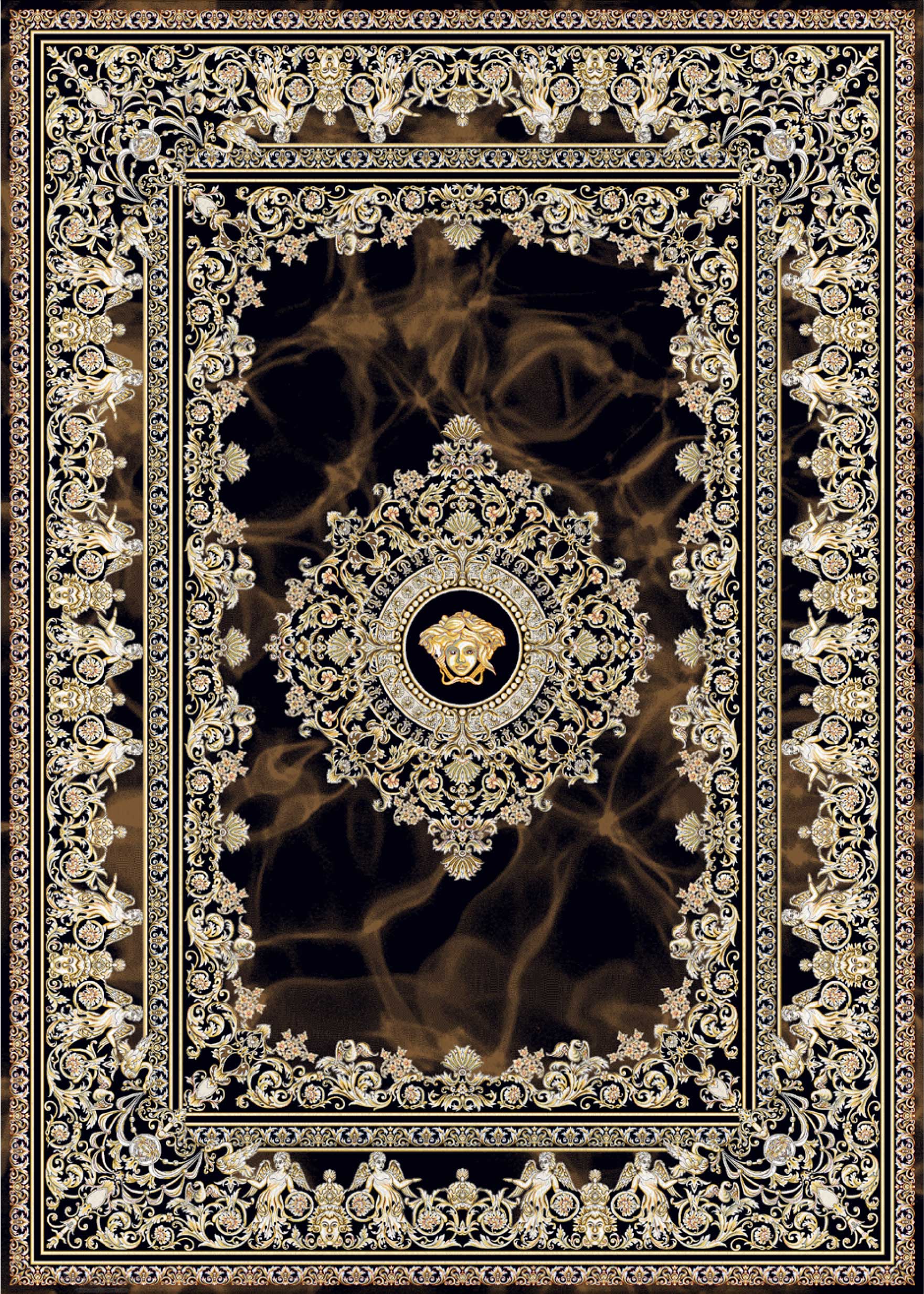 فرش لیلی طرح آتنا | 1200 شانه | 4 رنگ
