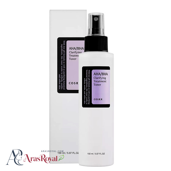 تونر کوزارکس AHA/BHA شفاف کننده 150 میل COSRX Clarifying Treatment Toner
