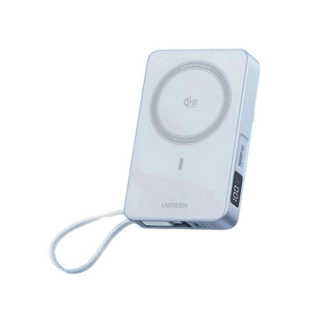 پاوربانک وایرلس PD و فست شارژ UGREEN 10000mAh مدل MagFlow PB773 30W - آبی روشن (گارانتی 18 ماهه آسان پیشرو)(65958)جدید