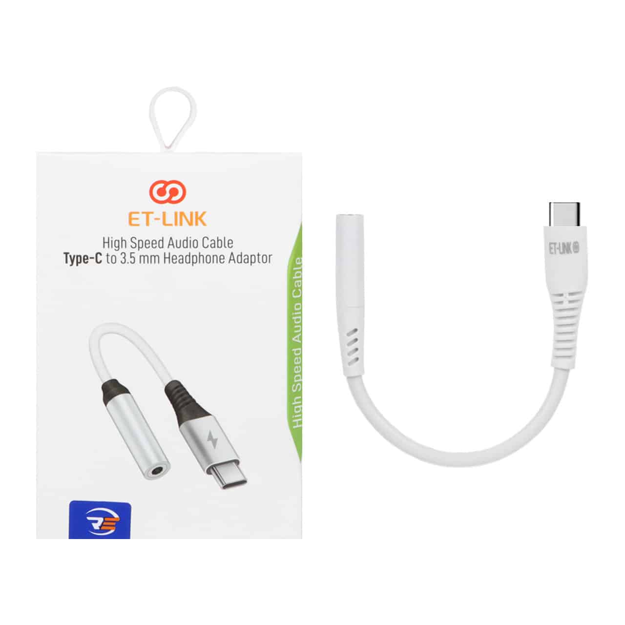 تبدیل ET-LINK AUX TO Type-C مدل ETL009 - سفیدجدید