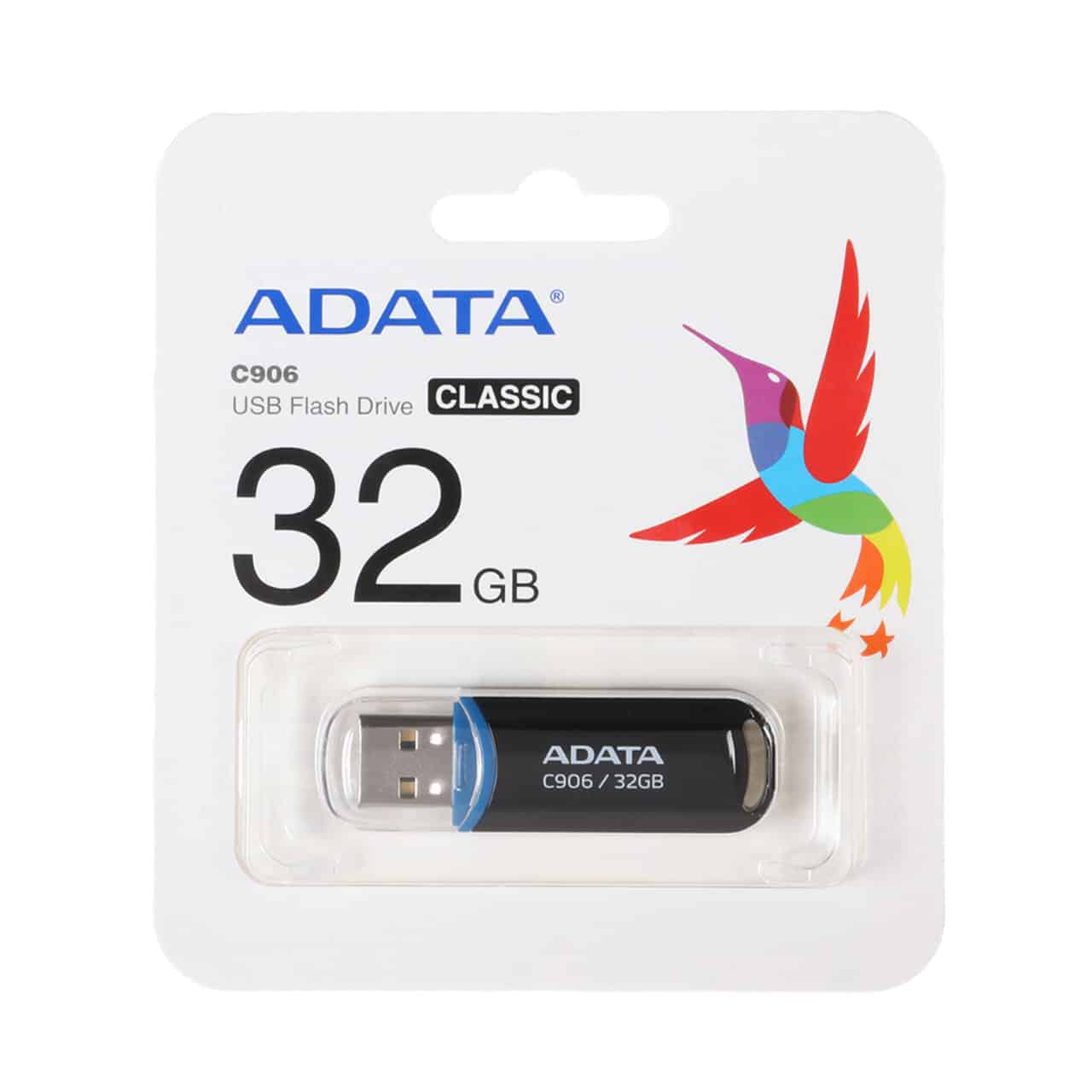ADATA C906 USB 2.0 Flash Memory-32GB مشکی (گارانتی پنج ساله آونگ)جدید