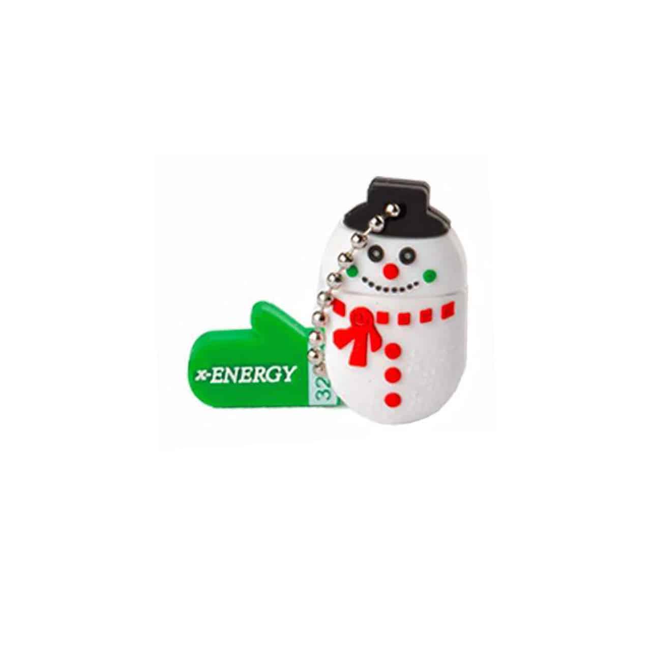 X-ENERGY SNOWMAN USB2.0 Flash Memory - 32GB عروسکی (گارانتی مادام العمر IPM)جدید