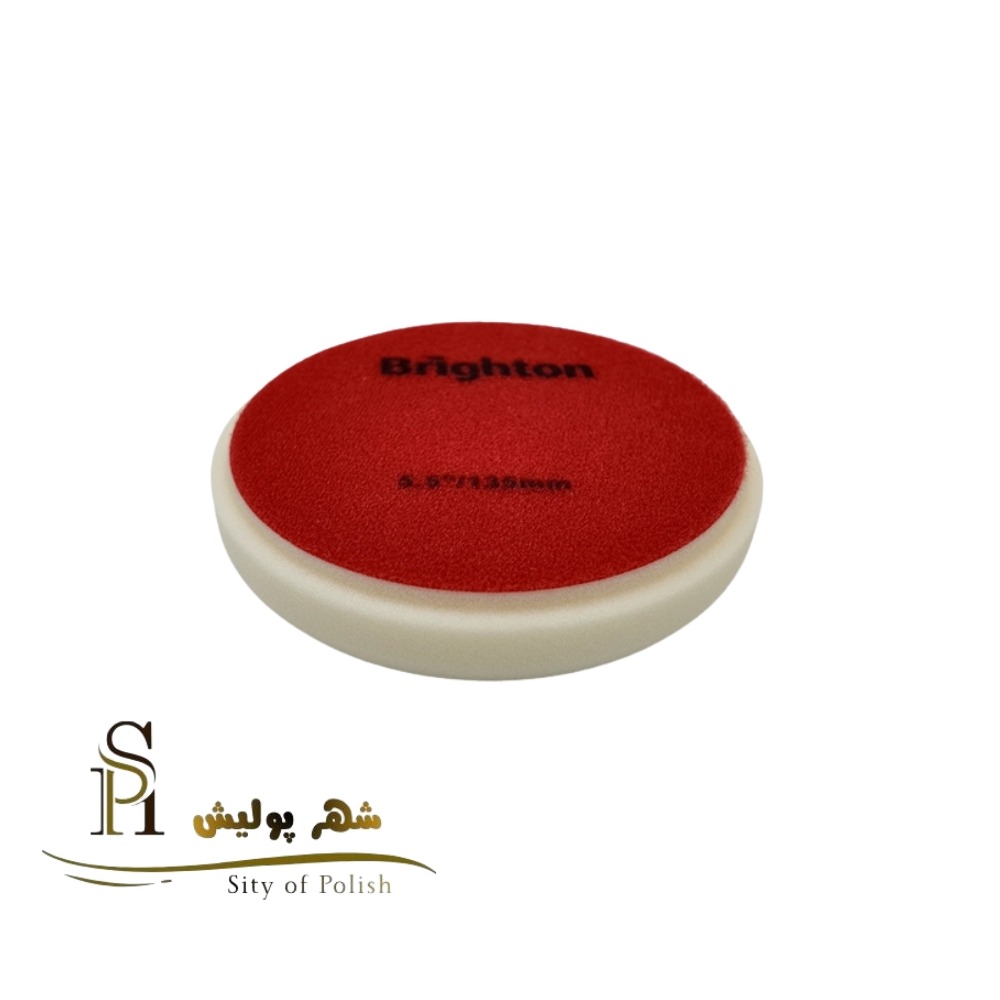 پد پولیش زبر روتاری سفید برایتون سایز 125 میلی متر (5 اینچ) Brayt Rotary White Hard Cutting Foam Pad