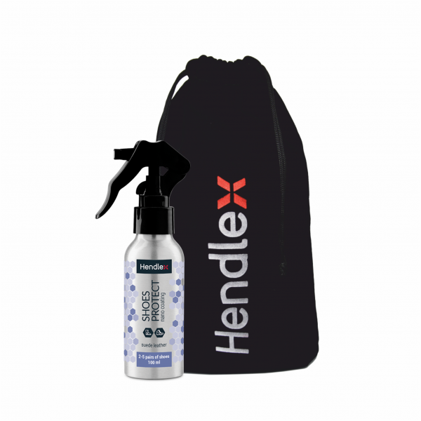 اسپری محافظ و آبگریزکننده کفش های نبوک و جیر هندلکس مدل Hendlex Shoes Protect Suede Leather