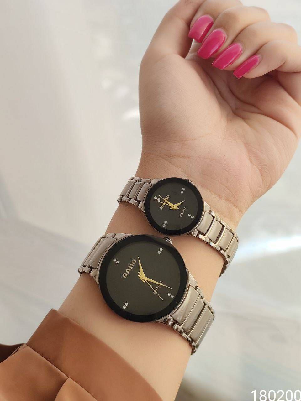 ست ساعت زنانه و مردانه رادو Rado رنگ ثابت با کیفیت کد 2115637