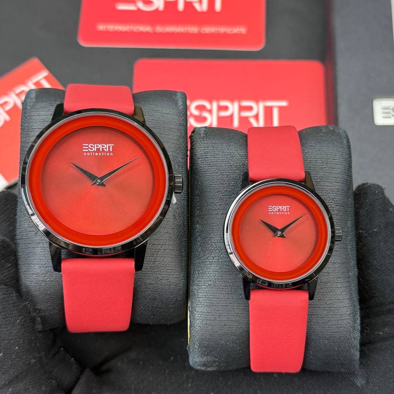 ست ساعت زنانه و مردانه مارک اسپریت بند چرمی در رنگ بندی متنوع و شیک کد 2117569
