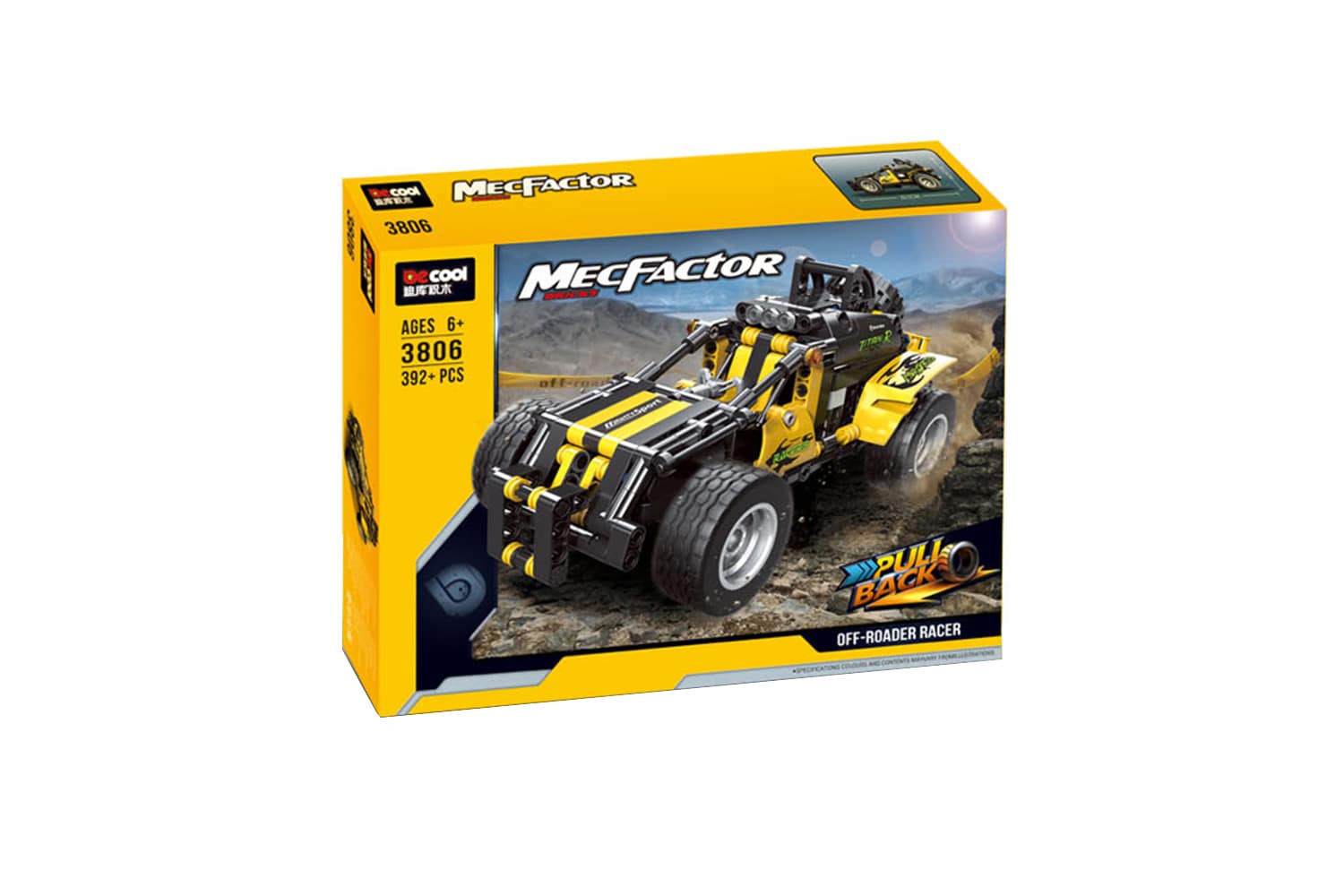 لگو ماشین مسابقه ای آفرود عقب کش MECFACTOR (کد 3806)جدید