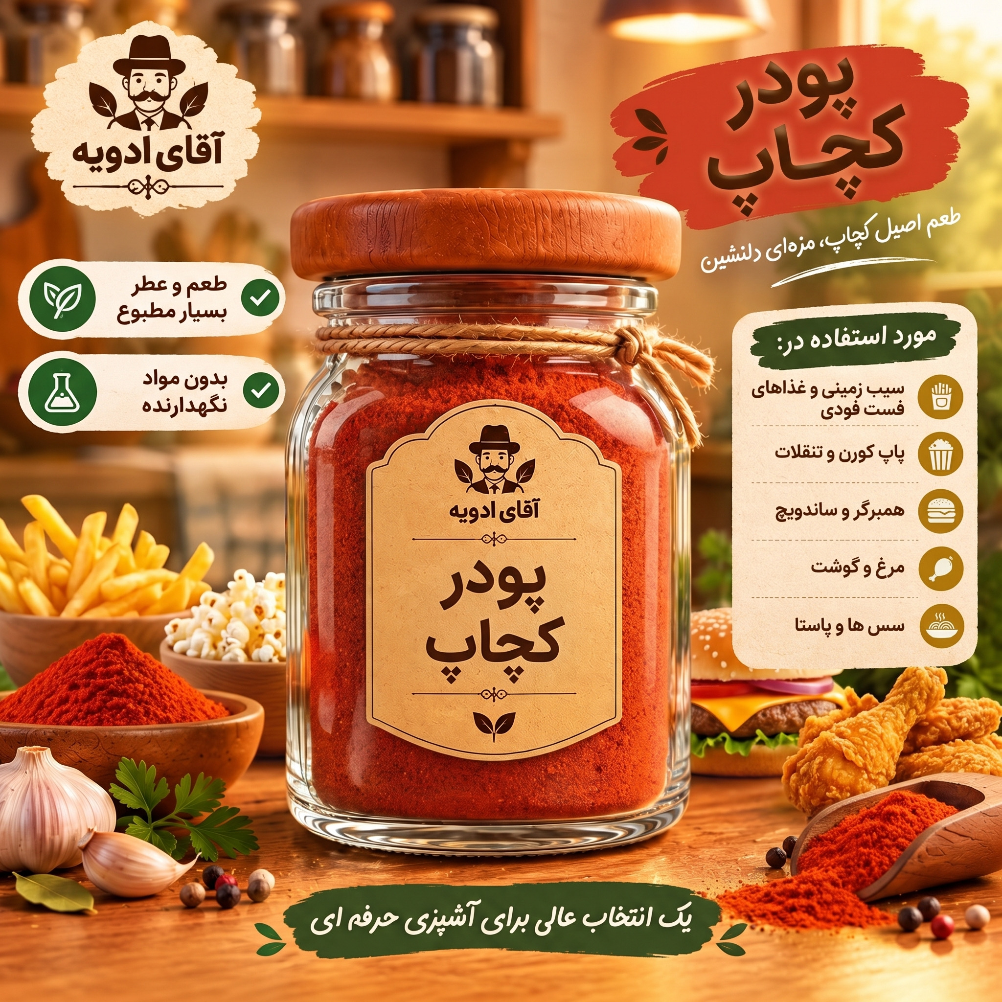 پودر کچاپ مخصوص ( 500/250/100/50) گرمی