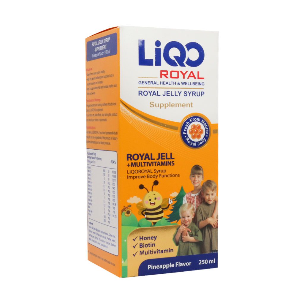 شربت لیکو رویال ژلی ابیان فارمد طعم آناناس (250 میلی لیتر)جدید