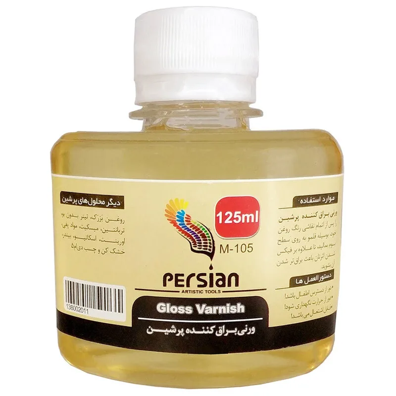 بسته 6 عددی گلس وارنیش پرشین M-105 حجم 125 میلی لیترجدید