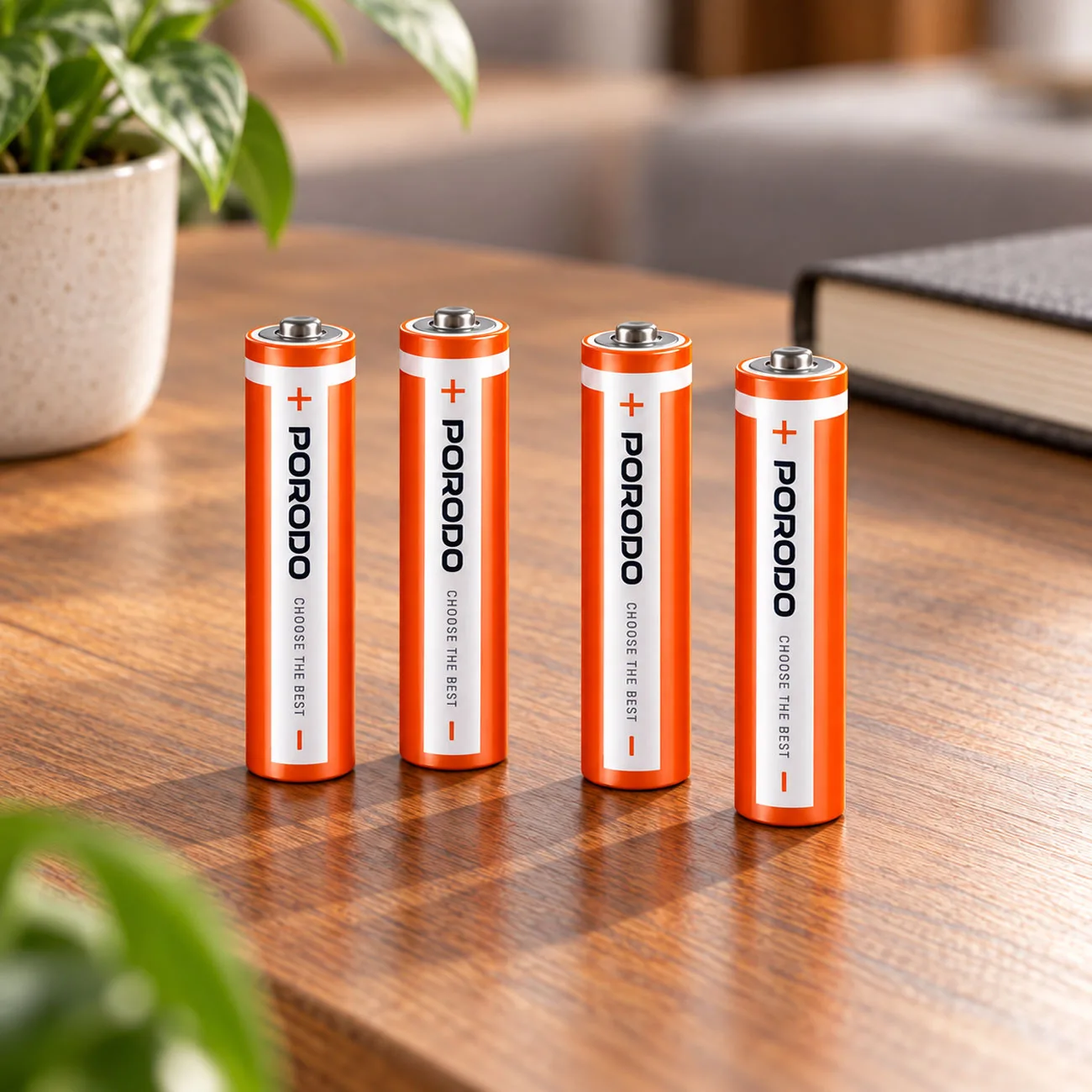 باتری نیم قلمی قابل شارژ پورودو Porodo مدل PDAAA8RB بسته 4 عددیجدید