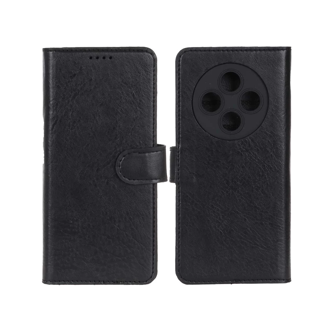 کیف موبایل چرمی مگنتی محافظ لنزدار Xiaomi Redmi 14C / Redmi A3 Pro / Redmi A4 / Poco C75