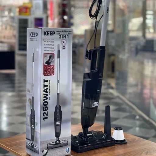 جارو پرتابل ایستاده کیپ KEEP مدل KK1400 تحت لیسانس کره 1250 وات با پد و فیلتر اضافه + ارسال رایگانجدید