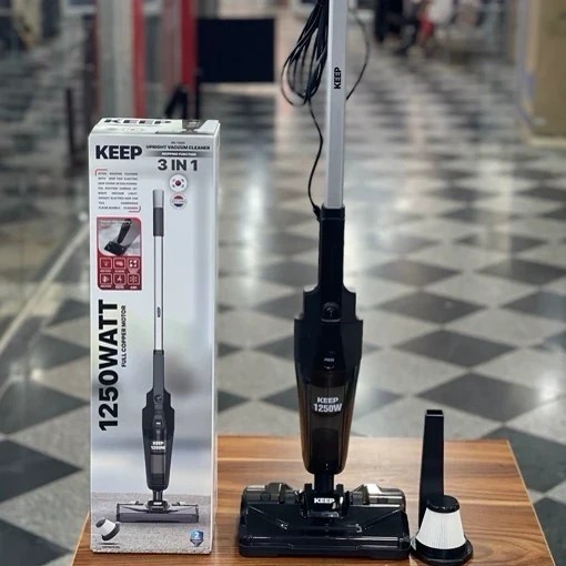 جارو پرتابل ایستاده کیپ KEEP مدل KK1400 تحت لیسانس کره 1250 وات با پد و فیلتر اضافه + ارسال رایگانجدید