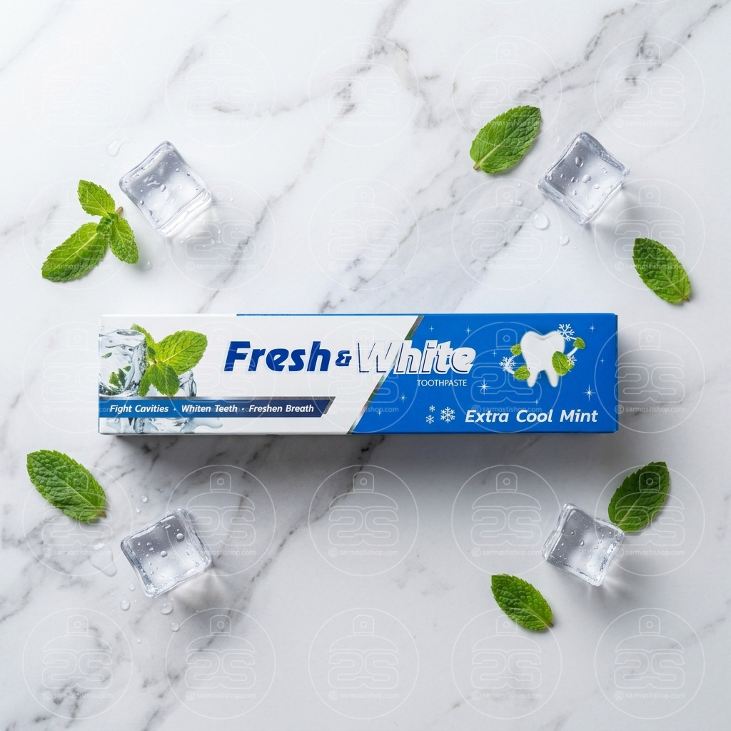 فروش عمده خمیردندان فرش اند وایت مدل Extra Cool Mint بسته 6 عددی