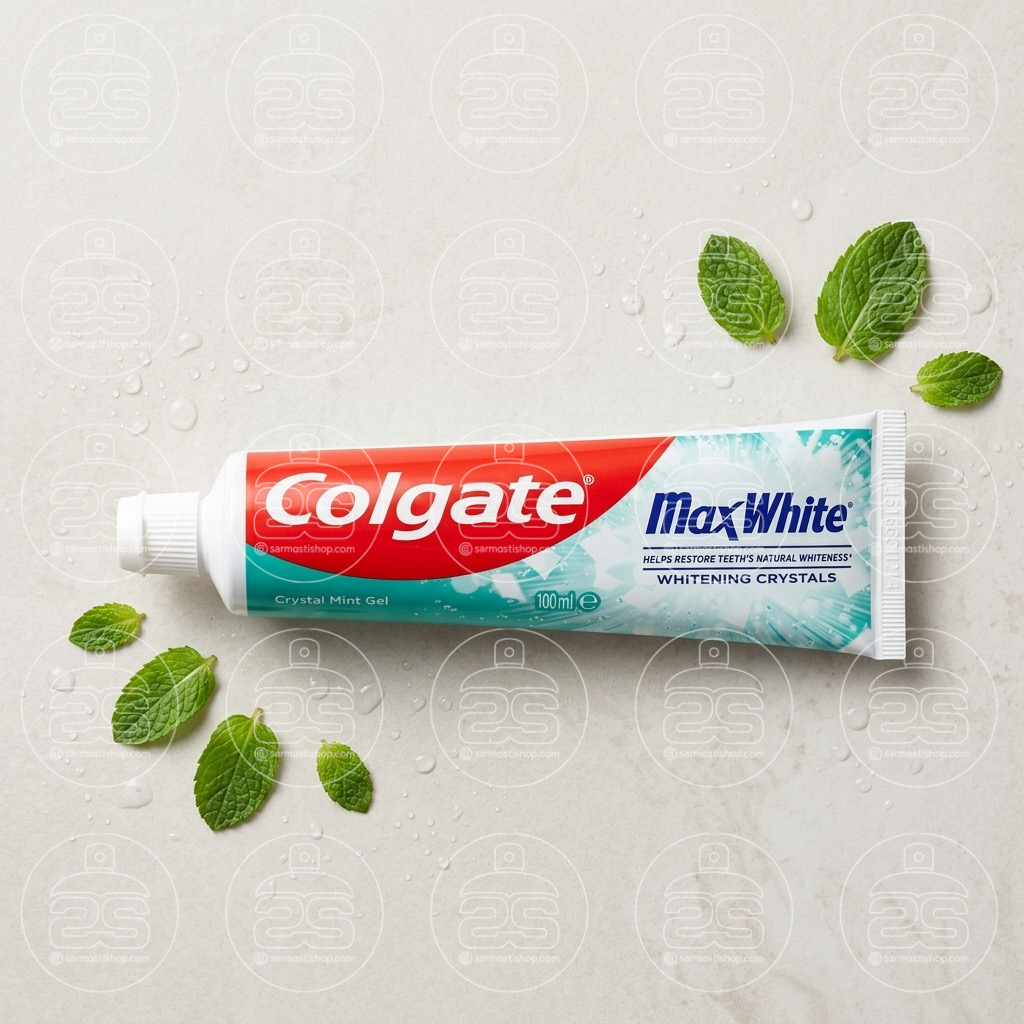 خمیر دندان سفید کننده کلگیت مدل Max White حجم 100 میل