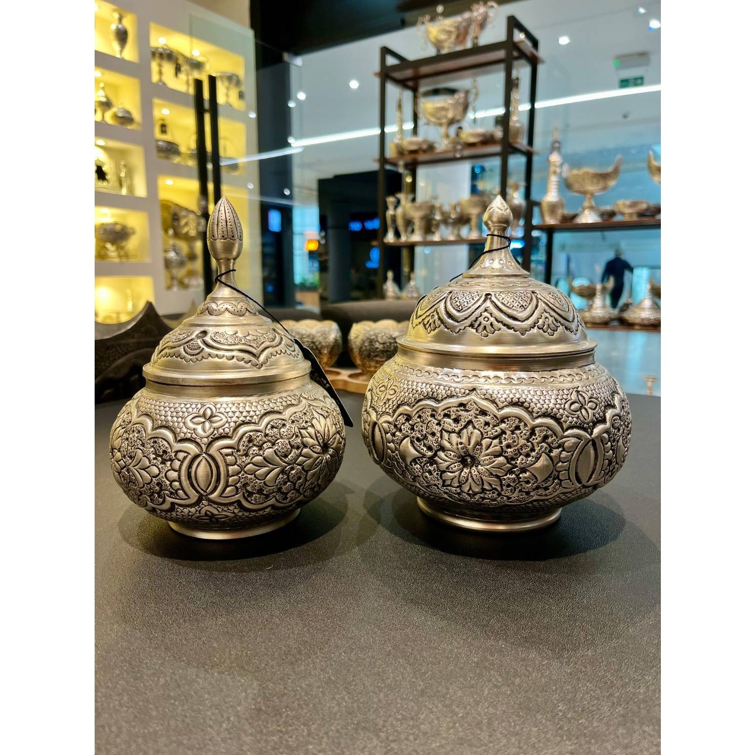قندان(شکلات خوری 25) قلمزنی نقش اسلیمیجدید